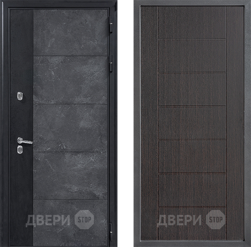 Входная металлическая Дверь Дверной континент ДК-15 Бетон ТЕРМО ФЛ-Лайн Венге в Ивантеевке