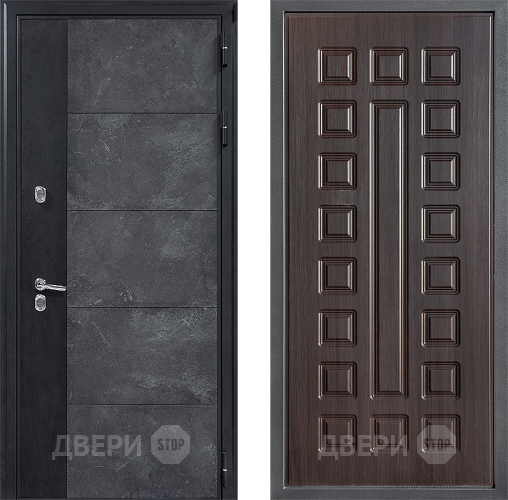 Входная металлическая Дверь Дверной континент ДК-15 Бетон ТЕРМО ФЛ-183 Венге в Ивантеевке