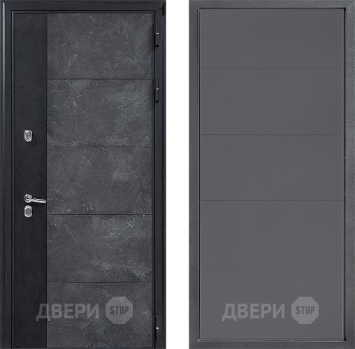 Входная металлическая Дверь Дверной континент ДК-15 Бетон ТЕРМО ФЛ-649 Графит софт в Ивантеевке