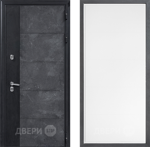 Входная металлическая Дверь Дверной континент ДК-15 Бетон ТЕРМО ФЛ-649 Белый софт в Ивантеевке