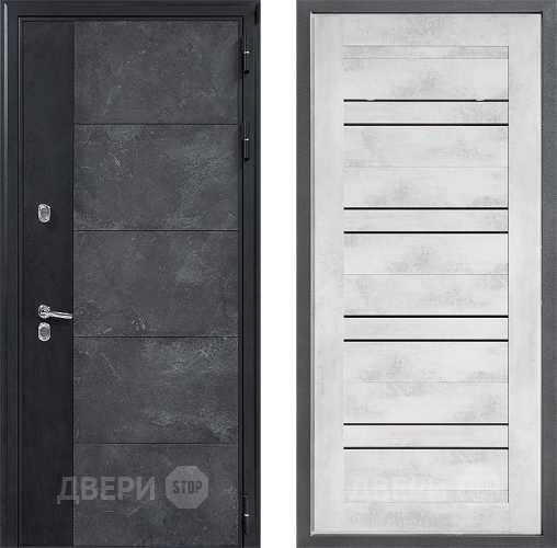 Входная металлическая Дверь Дверной континент ДК-15 Бетон ТЕРМО ФЛ-49 Бетон снежный в Ивантеевке