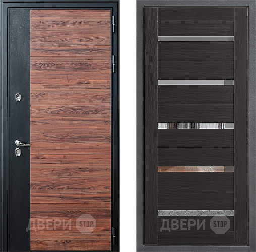 Входная металлическая Дверь Дверной континент ДК-15 Красное Дерево ТЕРМО ФЛ-47 Венге в Ивантеевке