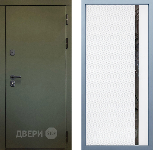Входная металлическая Дверь Дива МД-61 МХ-47 Белый матовый в Ивантеевке