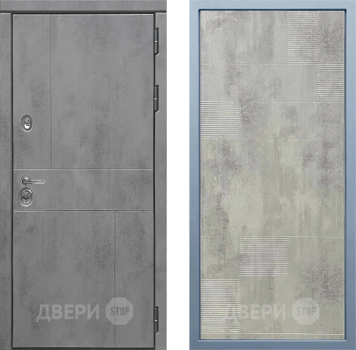 Входная металлическая Дверь Дива МД-48 Д-4 Бетон темный в Ивантеевке