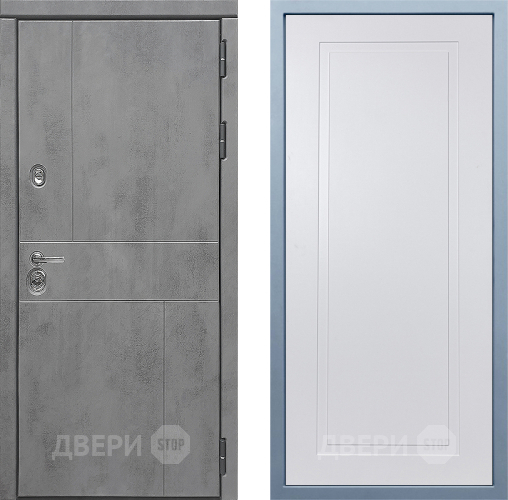 Входная металлическая Дверь Дива МД-48 Н-10 Белый в Ивантеевке
