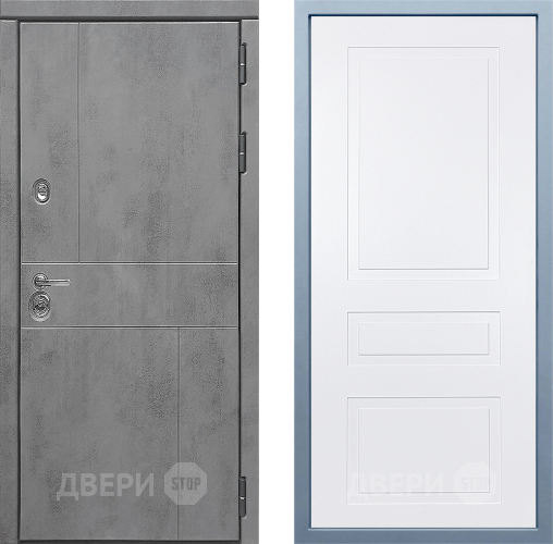 Входная металлическая Дверь Дива МД-48 Н-13 Белый в Ивантеевке