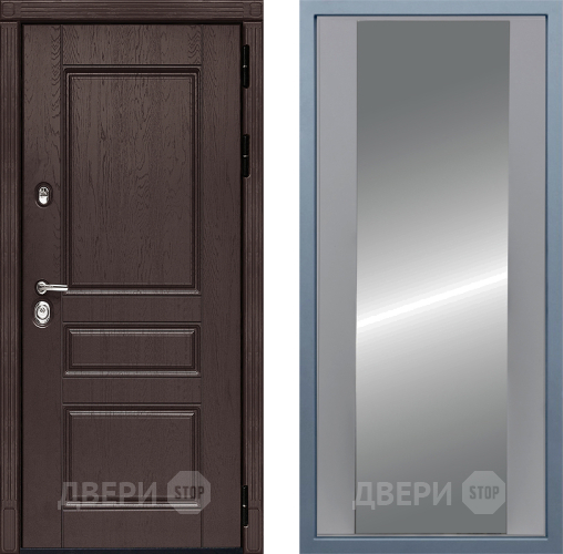 Входная металлическая Дверь Дива МД-90 Д-15 Зеркало Силк Маус в Ивантеевке
