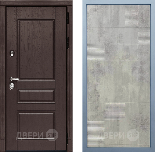 Входная металлическая Дверь Дива МД-90 Д-4 Бетон темный в Ивантеевке