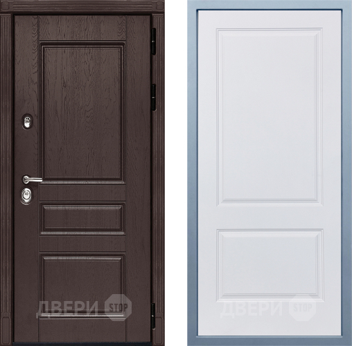 Входная металлическая Дверь Дива МД-90 Д-7 Белый в Ивантеевке