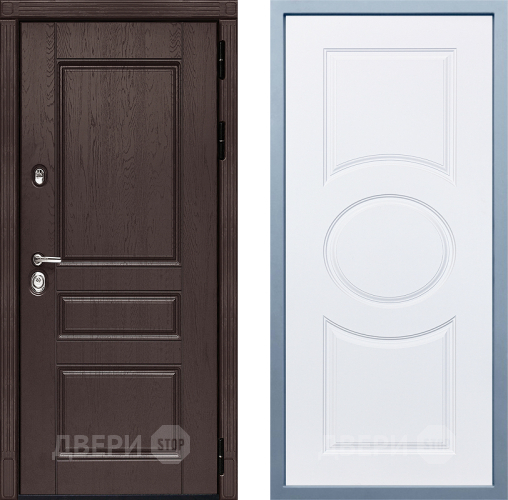 Входная металлическая Дверь Дива МД-90 Д-8 Белый в Ивантеевке