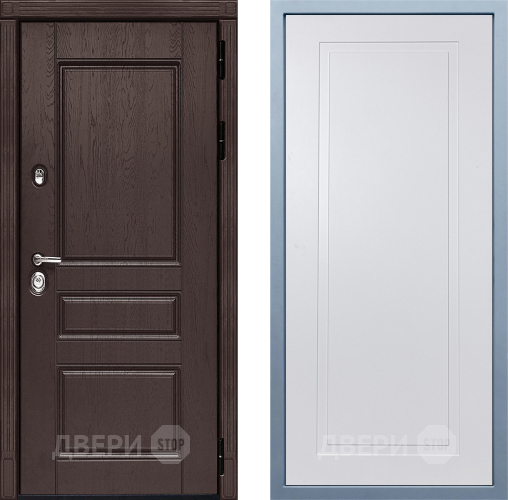 Входная металлическая Дверь Дива МД-90 Н-10 Белый в Ивантеевке