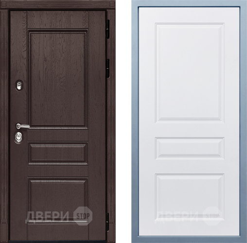 Входная металлическая Дверь Дива МД-90 Д-13 Белый в Ивантеевке