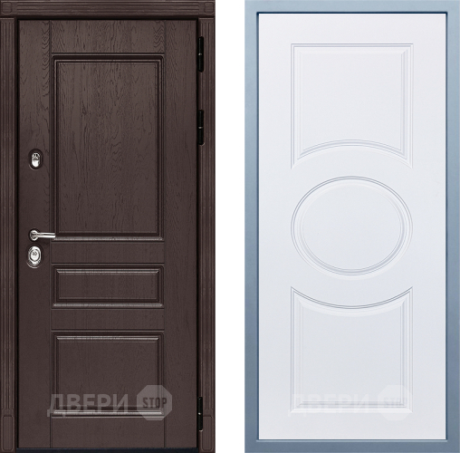 Входная металлическая Дверь Дива МД-90 М-30 Белый в Ивантеевке