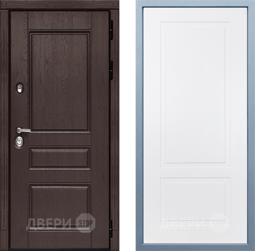 Входная металлическая Дверь Дива МД-90 Н-7 Белый в Ивантеевке