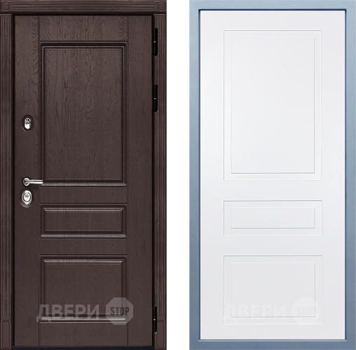 Входная металлическая Дверь Дива МД-90 Н-13 Белый в Ивантеевке