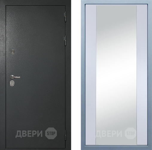 Дверь Дива МД-40 Титан Д-15 Зеркало Белый в Ивантеевке