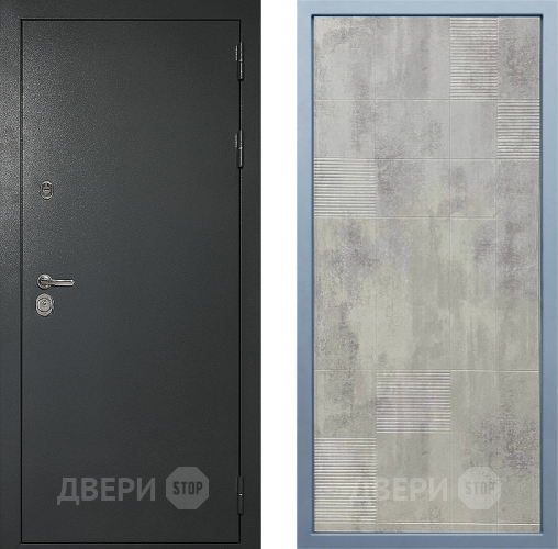 Входная металлическая Дверь Дива МД-40 Титан Д-4 Бетон темный в Ивантеевке