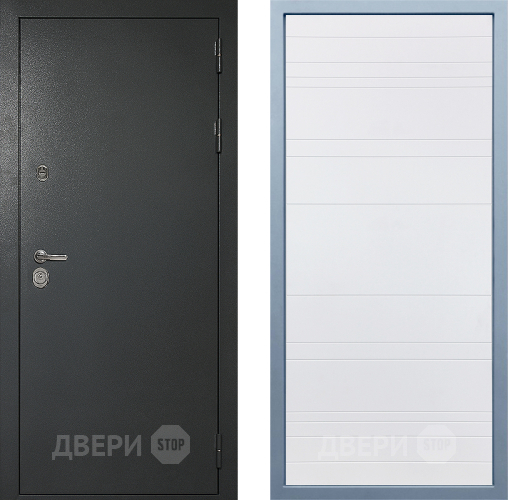 Входная металлическая Дверь Дива МД-40 Титан Д-5 Белый в Ивантеевке