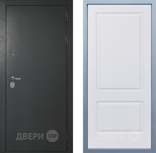 Входная металлическая Дверь Дива МД-40 Титан Д-7 Белый в Ивантеевке