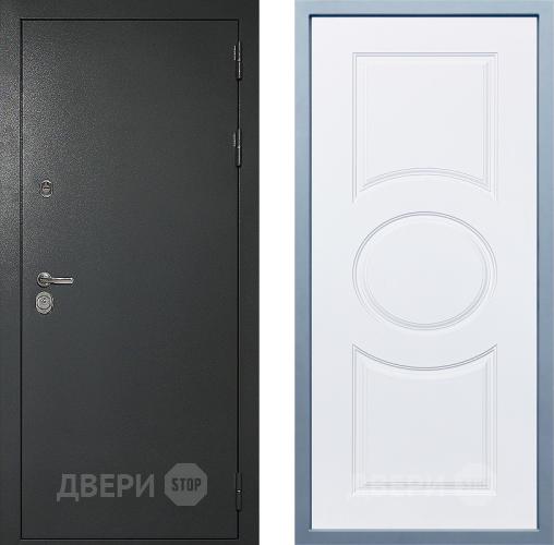 Входная металлическая Дверь Дива МД-40 Титан Д-8 Белый в Ивантеевке
