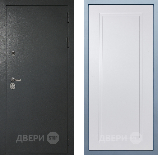 Входная металлическая Дверь Дива МД-40 Титан Н-10 Белый в Ивантеевке