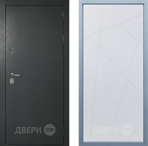 Входная металлическая Дверь Дива МД-40 Титан Д-11 Белый в Ивантеевке