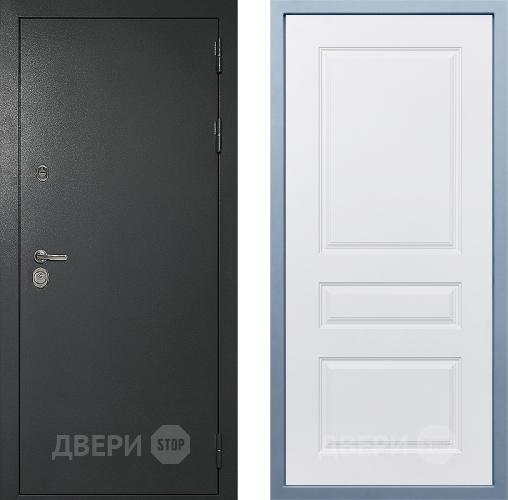 Входная металлическая Дверь Дива МД-40 Титан Д-13 Белый в Ивантеевке