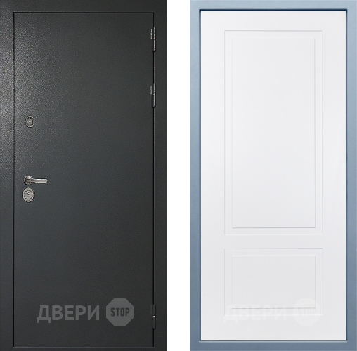 Входная металлическая Дверь Дива МД-40 Титан Н-7 Белый в Ивантеевке