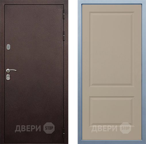 Входная металлическая Дверь Дива МД-40 Медь Д-7 Шампань в Ивантеевке