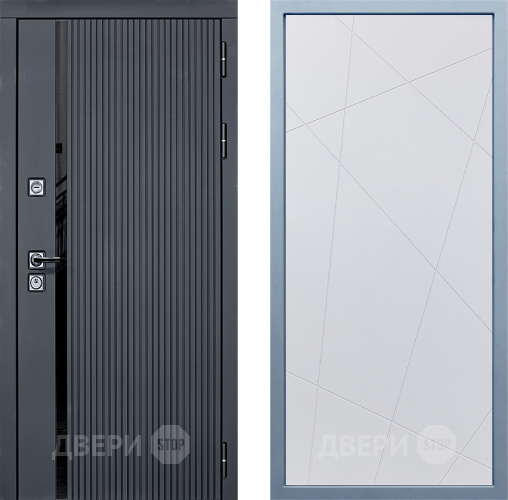 Входная металлическая Дверь Дива МХ-46 STR Д-11 Белый в Ивантеевке
