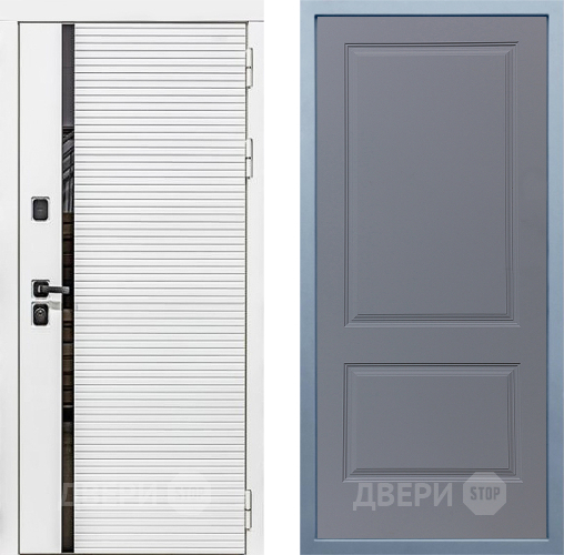 Входная металлическая Дверь Дива МХ-45 Белая STR Д-7 Силк Маус в Ивантеевке