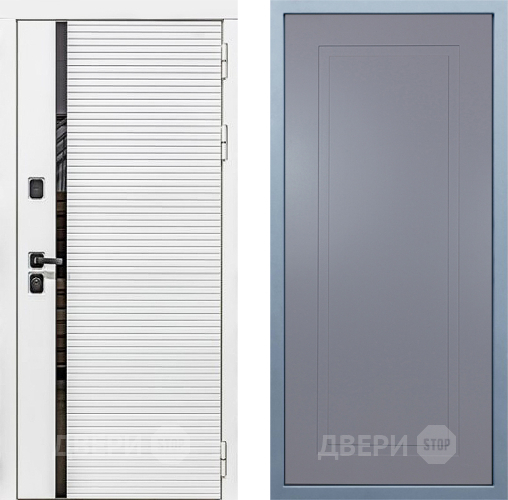 Входная металлическая Дверь Дива МХ-45 Белая STR Н-10 Силк Маус в Ивантеевке