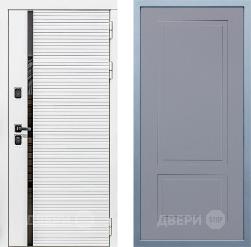 Входная металлическая Дверь Дива МХ-45 Белая STR Н-7 Силк Маус в Ивантеевке