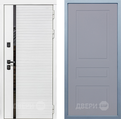 Входная металлическая Дверь Дива МХ-45 Белая STR Н-13 Силк Маус в Ивантеевке