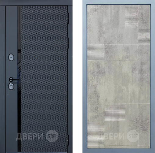 Входная металлическая Дверь Дива МХ-47 STR Д-4 Бетон темный в Ивантеевке