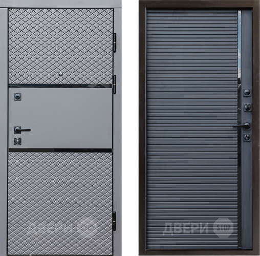 Входная металлическая Дверь Престиж Ромб Porte Черный кварц в Ивантеевке