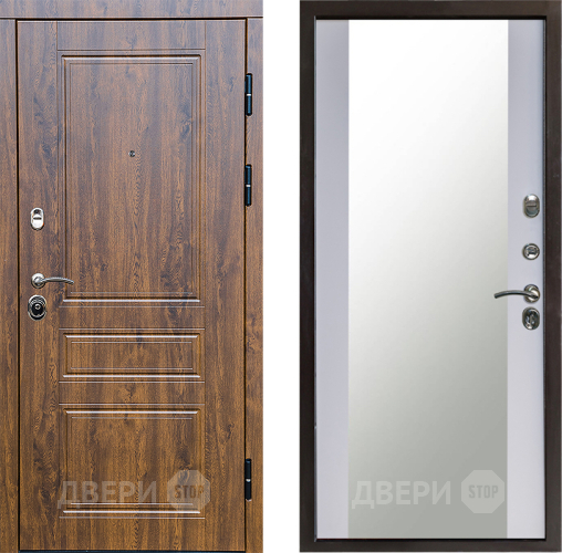 Дверь Престиж Классика Дуб Зеркало Белый софт в Ивантеевке