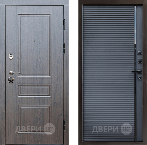 Входная металлическая Дверь Престиж Классика Венге Porte Черный кварц в Ивантеевке