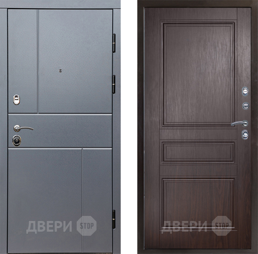 Входная металлическая Дверь Престиж Горизонт Грэй Классика Венге в Ивантеевке