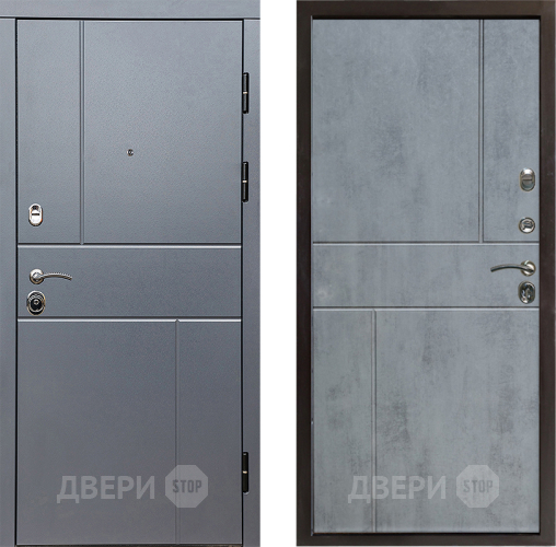 Входная металлическая Дверь Престиж Горизонт Грэй Горизонт Бетон темный в Ивантеевке