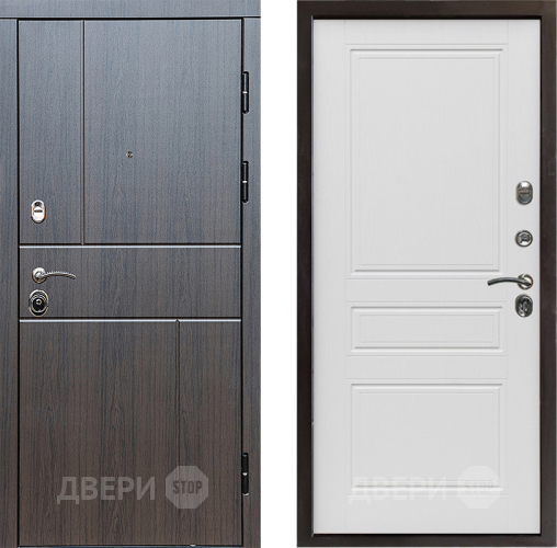 Входная металлическая Дверь Престиж Горизонт Венге Классика Лиственница белая в Ивантеевке