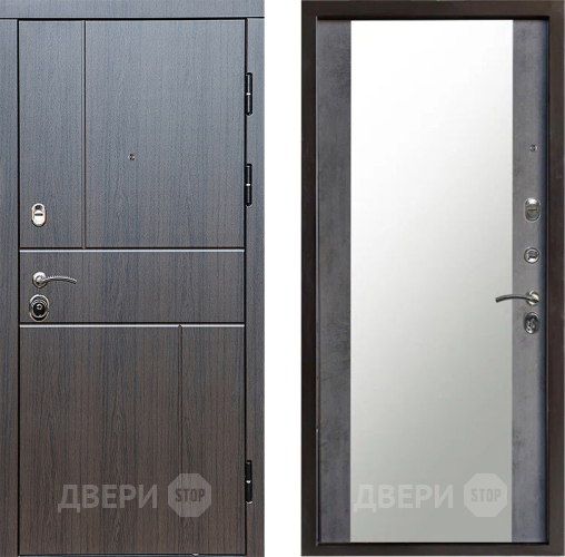 Дверь Престиж Горизонт Венге Зеркало Бетон темный в Ивантеевке