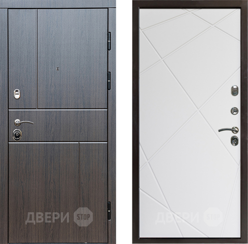Входная металлическая Дверь Престиж Горизонт Венге Лучи Бетон белый в Ивантеевке