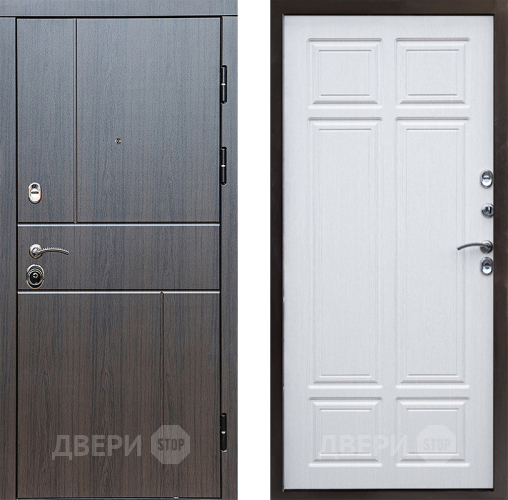 Входная металлическая Дверь Престиж Горизонт Венге Премиум Лиственница белая в Ивантеевке