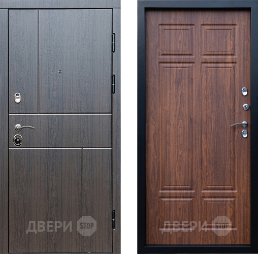 Входная металлическая Дверь Престиж Горизонт Венге Премиум Орех темный в Ивантеевке