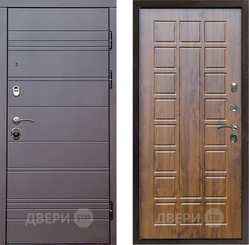 Входная металлическая Дверь Престиж Линия Браун Престиж Дуб в Ивантеевке