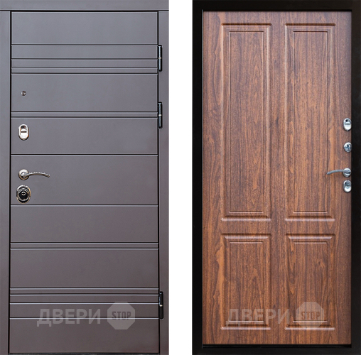 Входная металлическая Дверь Престиж Линия Браун Премиум Орех светлый в Ивантеевке