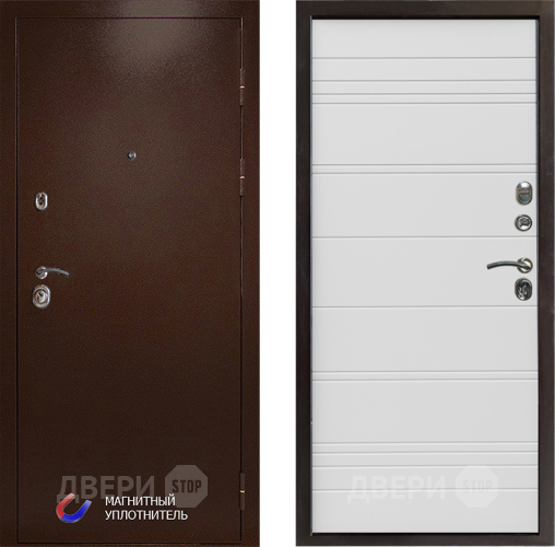 Дверь Престиж Медь Line Белый в Ивантеевке