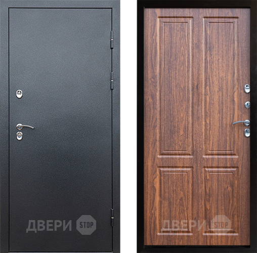 Входная металлическая Дверь Престиж TERMO с терморазрывом Снегирь Серебро Премиум Орех светлый в Ивантеевке