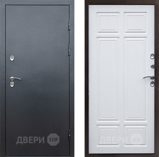Входная металлическая Дверь Престиж TERMO с терморазрывом Снегирь Серебро Премиум Лиственница белая в Ивантеевке